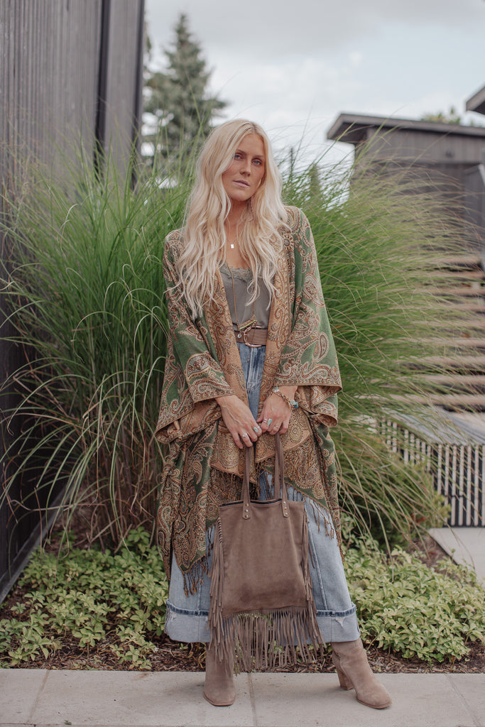 Meadowlight Kimono - Mossy