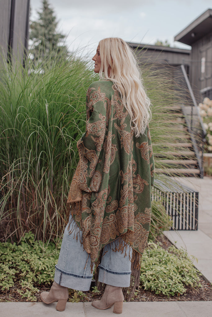 Meadowlight Kimono - Mossy