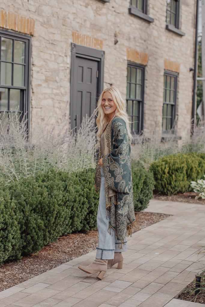 Meadowlight Kimono - Teal