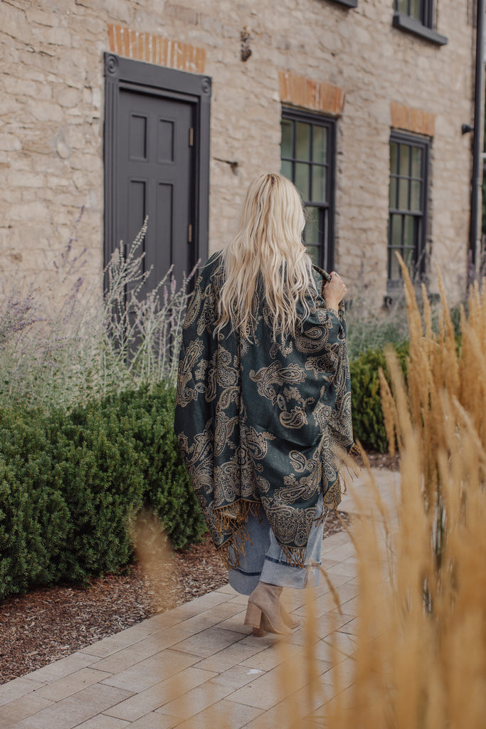 Meadowlight Kimono - Teal