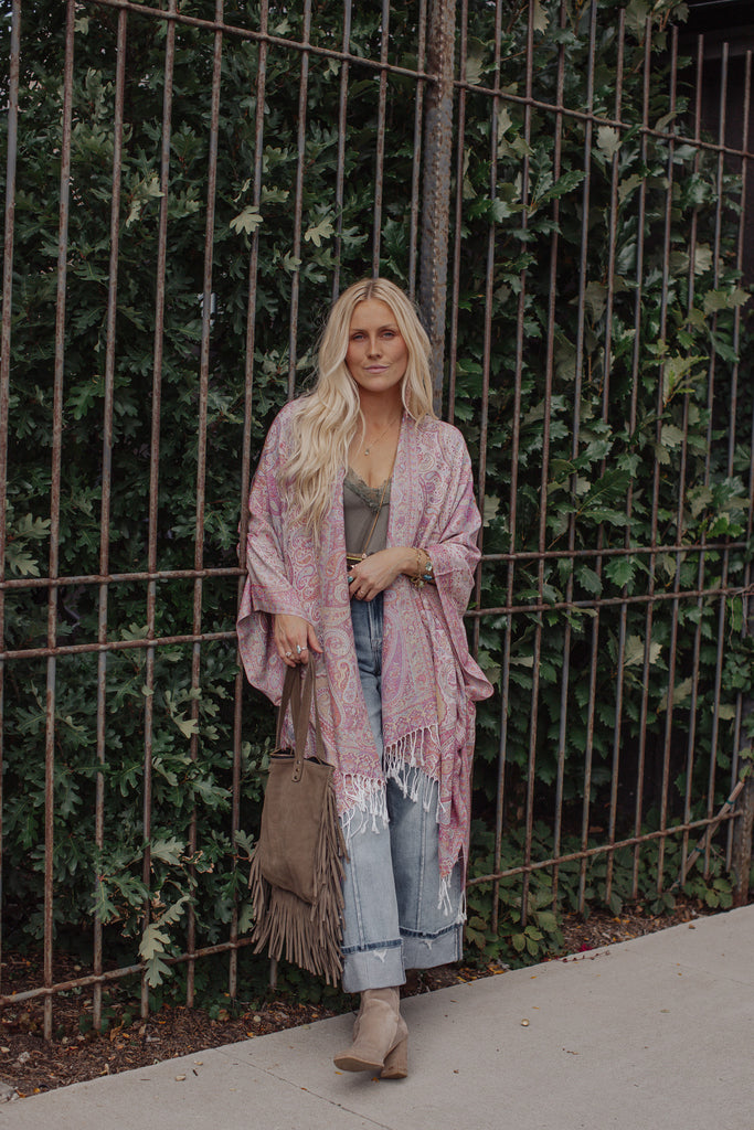 Lumina Kimono - Rose Multi