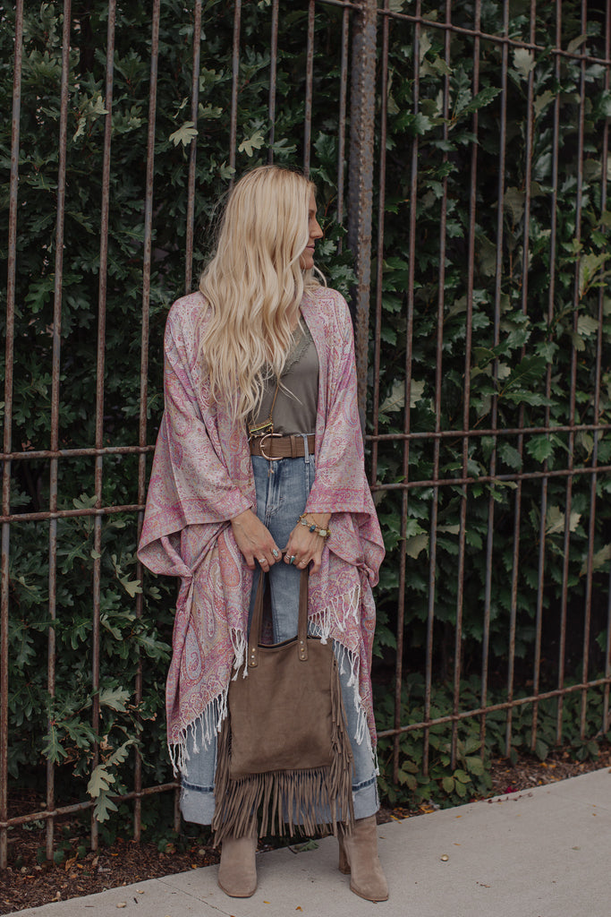 Lumina Kimono - Rose Multi