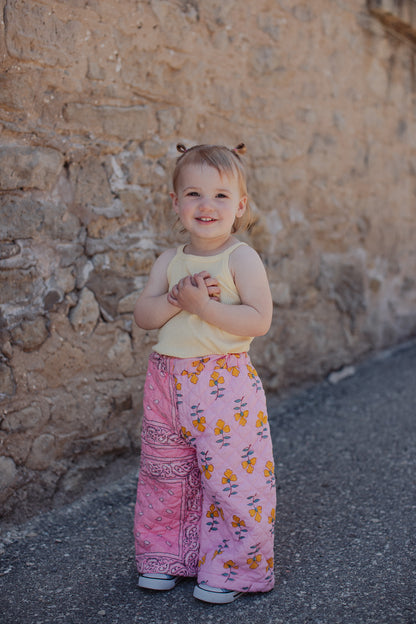 Pinky Patchwork Quilted Pants