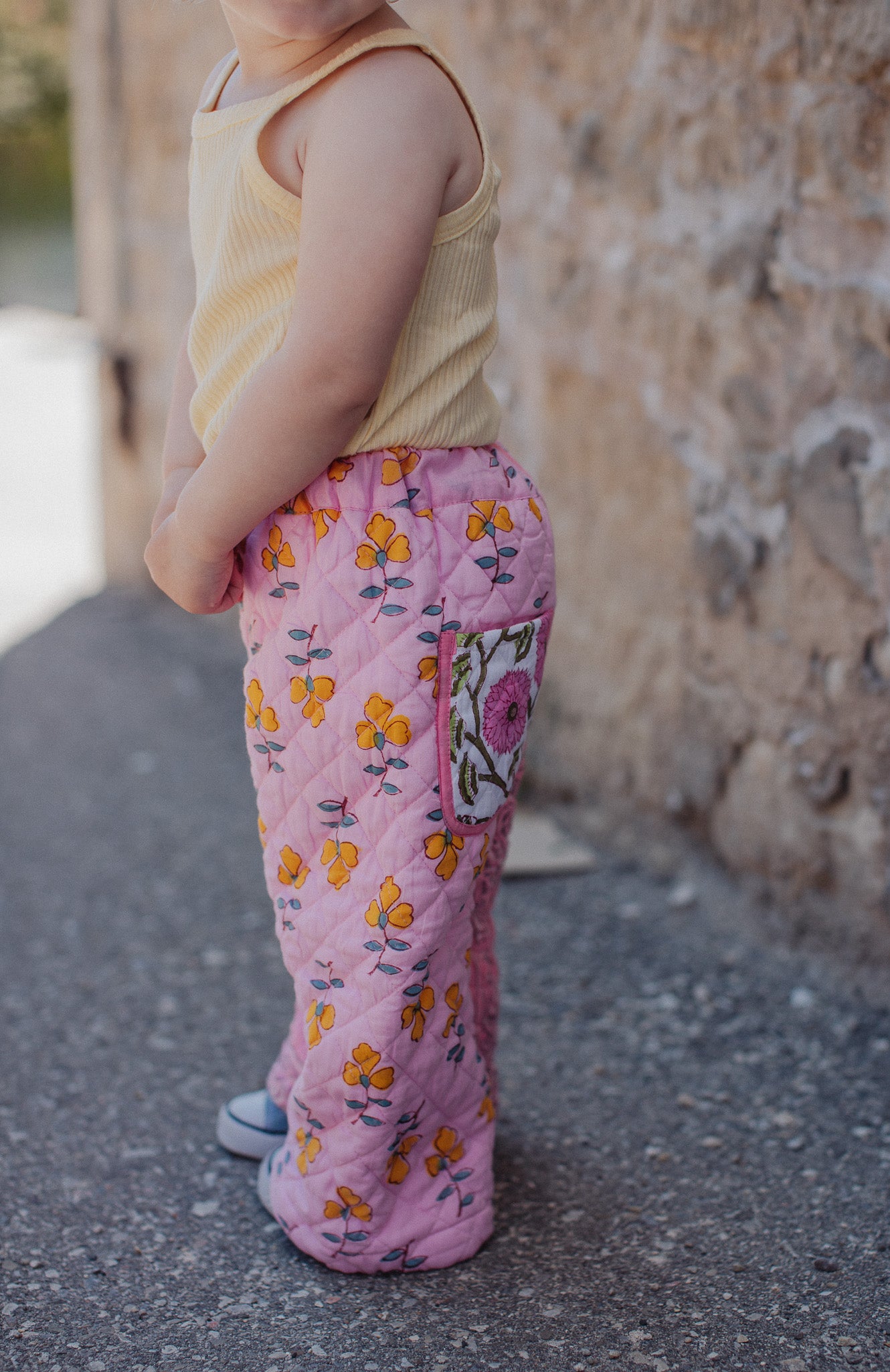 Pinky Patchwork Quilted Pants