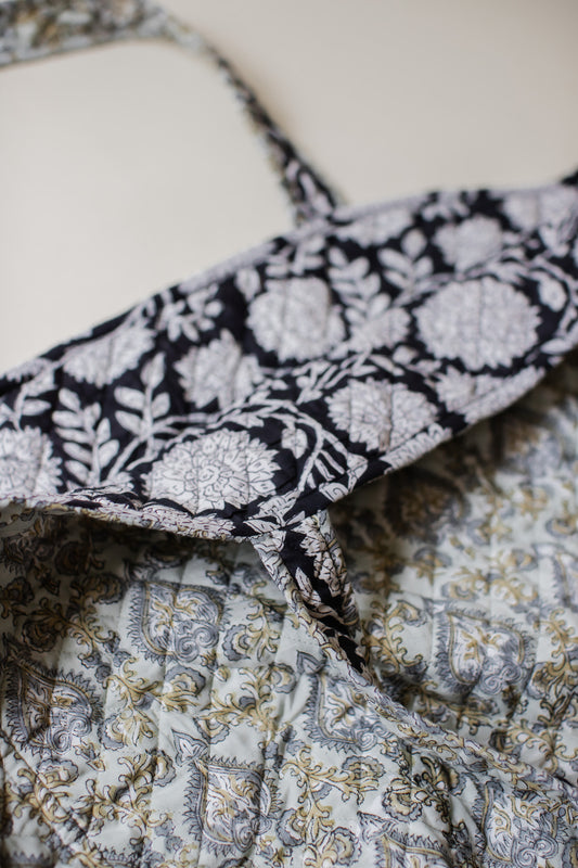 Quilted Carryall - Moon Petal