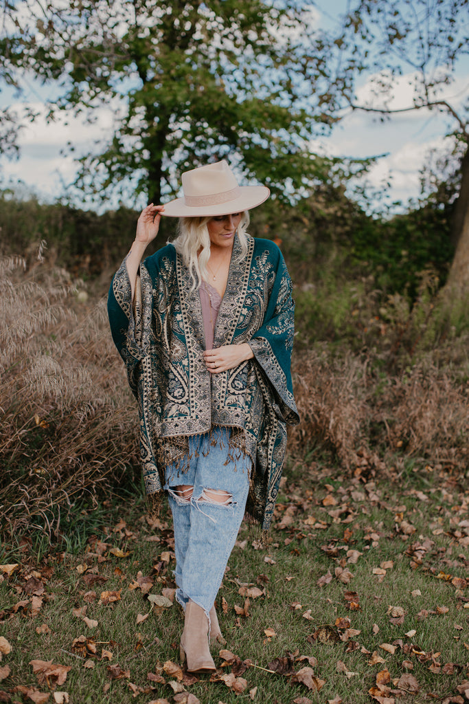 Luna Kimono - TEAL