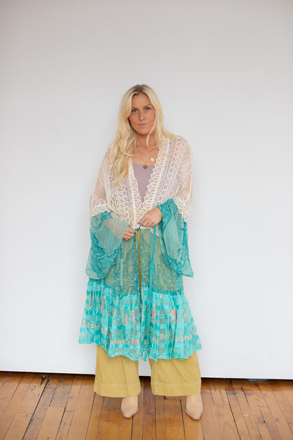 Heirloom Sari Duster - D