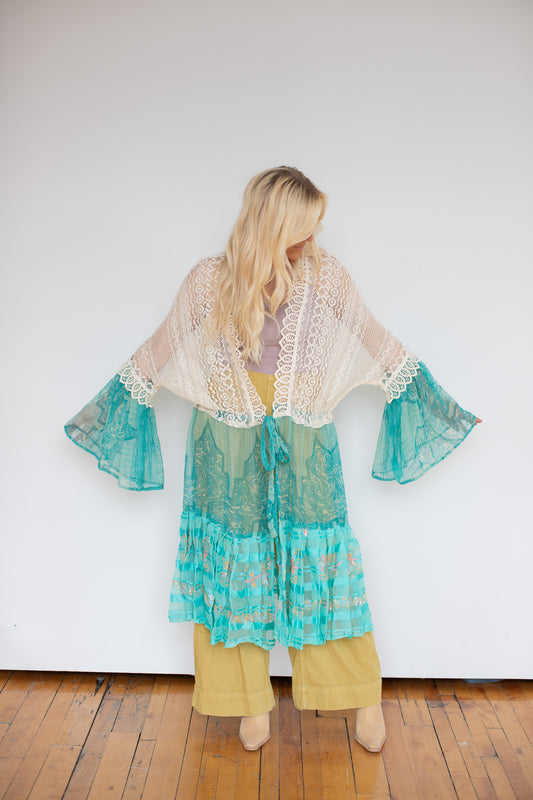 Heirloom Sari Duster - D