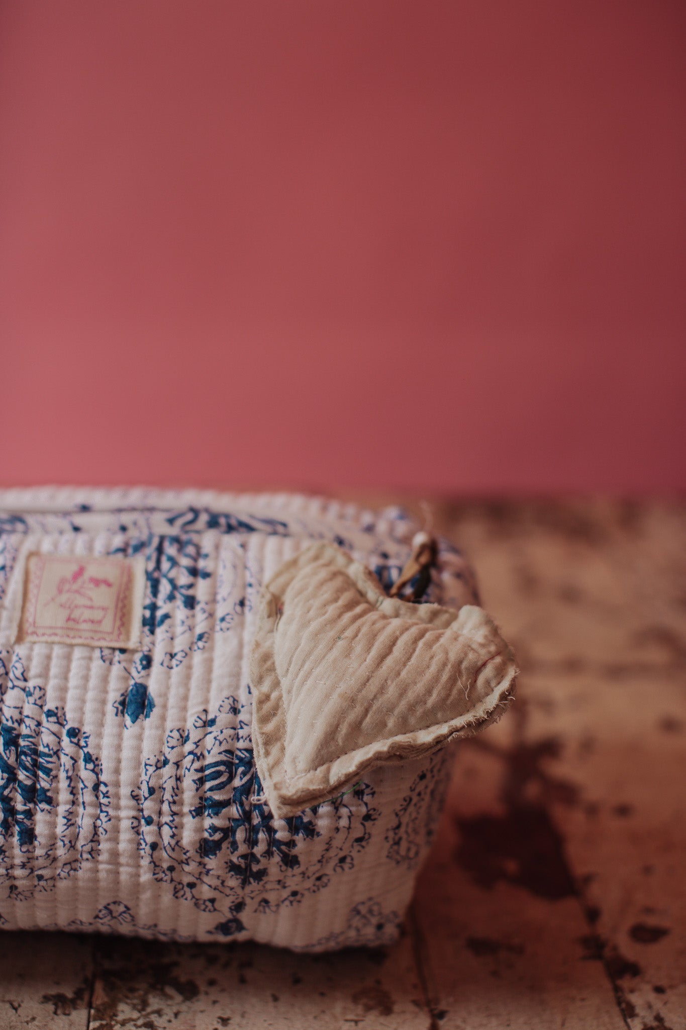 Jaipur Keepsake Cosmetic Bag - INDIGO