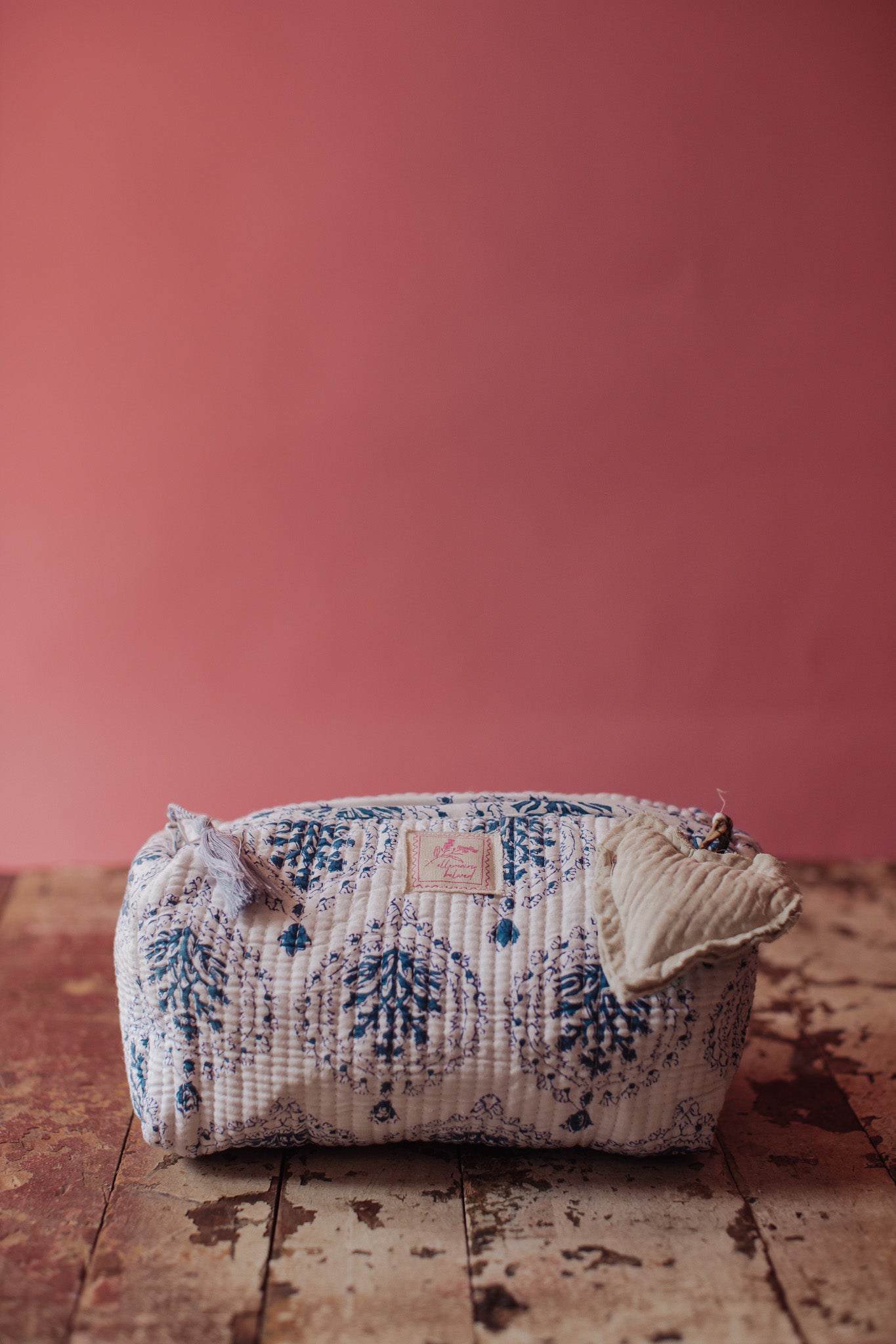 Jaipur Keepsake Cosmetic Bag - INDIGO