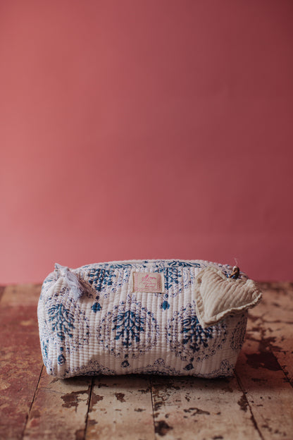 Jaipur Keepsake Cosmetic Bag - INDIGO