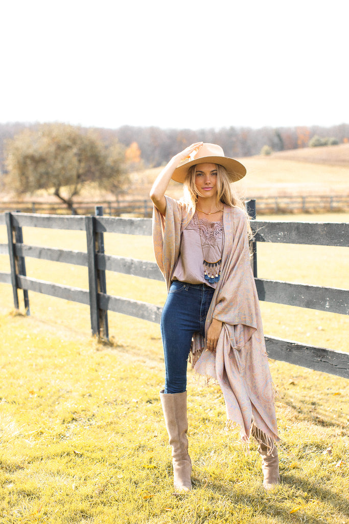 Aspen Kimono - PEARLY SAND