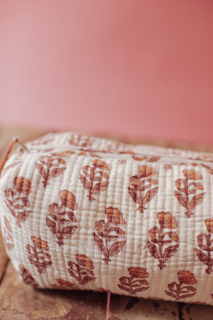 Jaipur Keepsake Cosmetic Bag - Sunwashed Petal