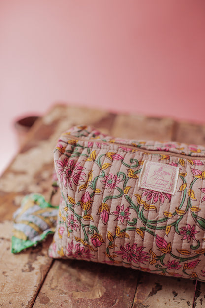 Jaipur Keepsake Cosmetic Bag - Emerald Bloom
