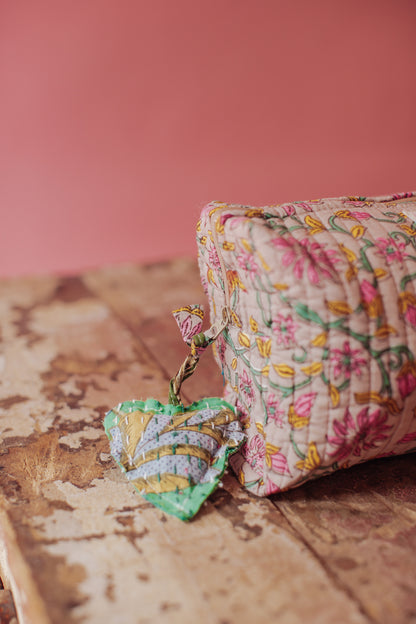 Jaipur Keepsake Cosmetic Bag - Emerald Bloom