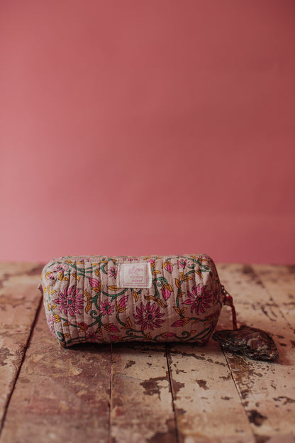 Jaipur Keepsake Cosmetic Bag - Emerald Bloom
