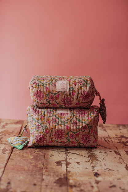 Jaipur Keepsake Cosmetic Bag - Emerald Bloom