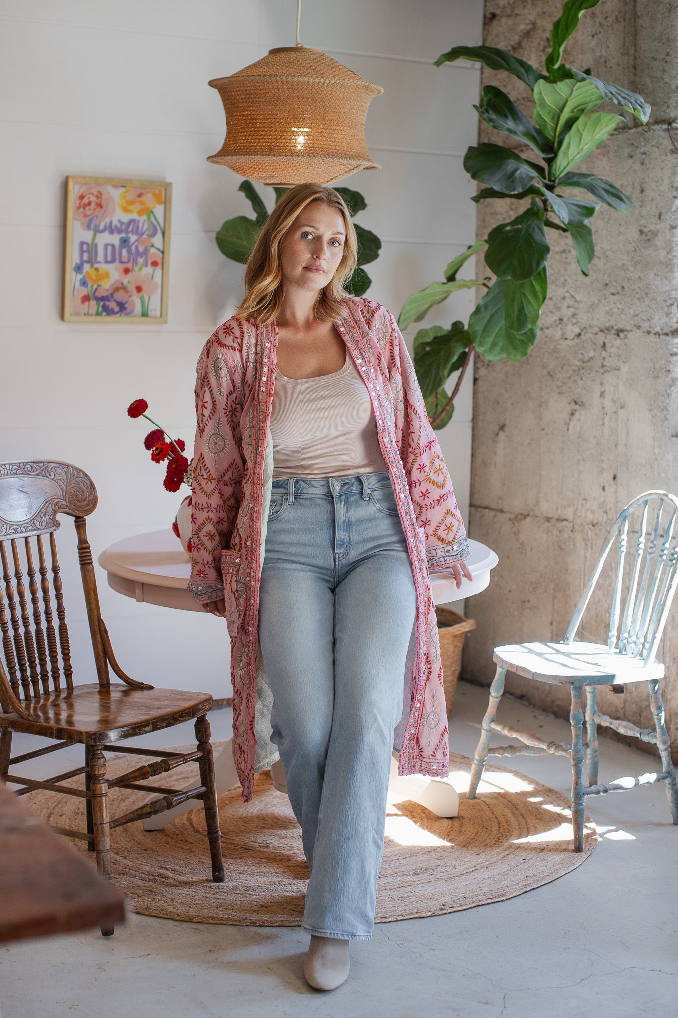 The Saffron Bloom Jacket Long - A