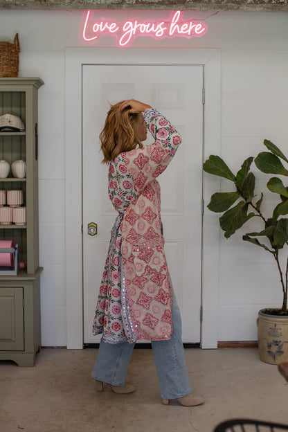 The Saffron Bloom Jacket Long - B