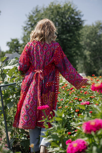The Saffron Bloom Jacket Long - C