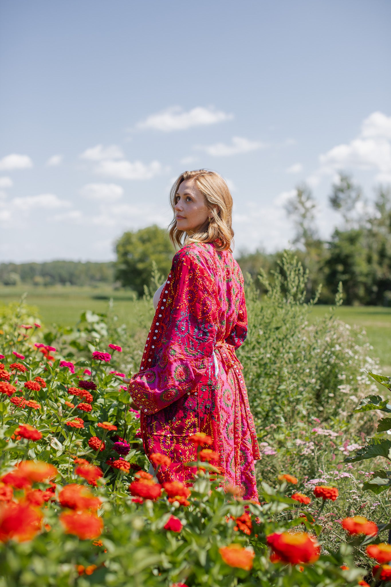 The Saffron Bloom Jacket Long - C