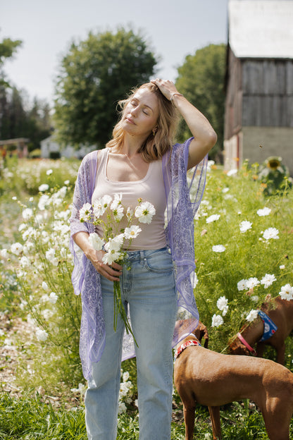 Sienna Kimono - Lilac