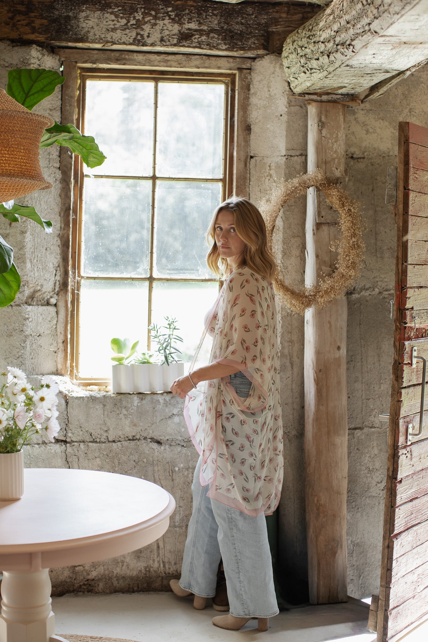 Petal Kimono - Blush