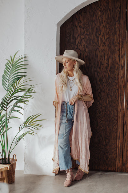 The Loved Textile Sari Duster - 21
