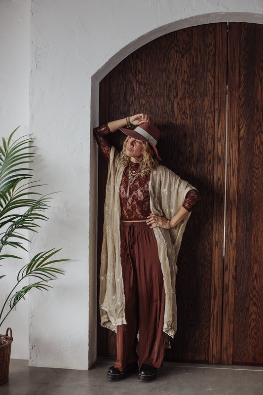The Loved Textile Sari Duster- 6