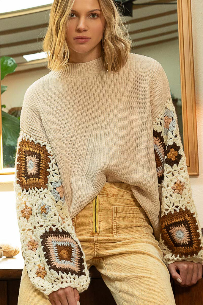 Elleflower- Earthy Granny Square Knit