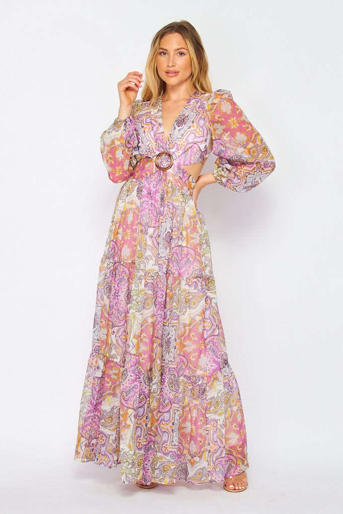 Elleflower - Paisley 70's Maxi