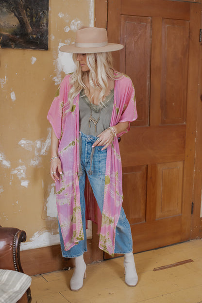 The Loved Textile Sari Duster - B