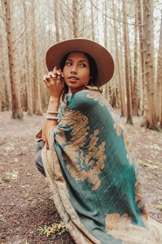 Swan Song Kimono- TEAL