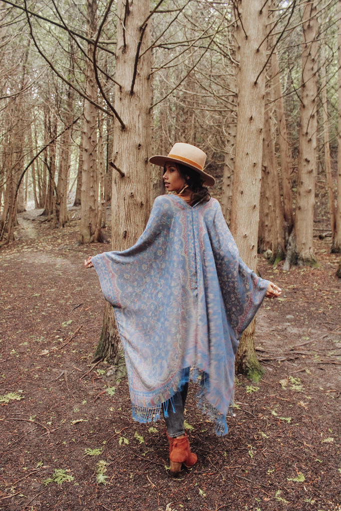 Aspen Kimono - WASHED DENIM