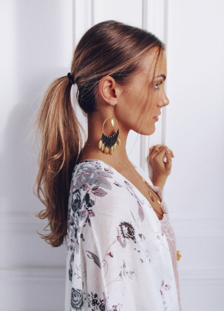 Rosie Posie Kimono - Dove Denim