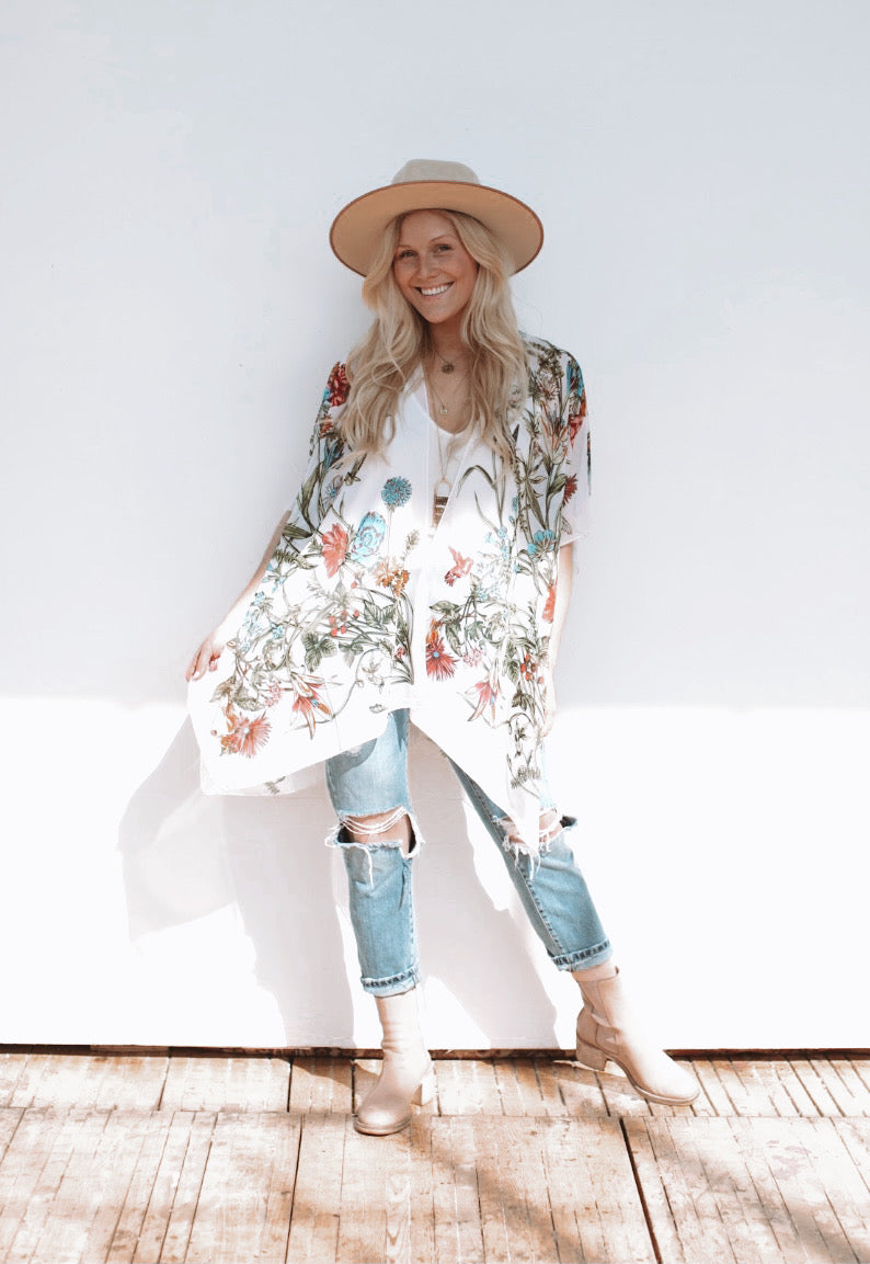 Wild Bloom Kimono - MULTI