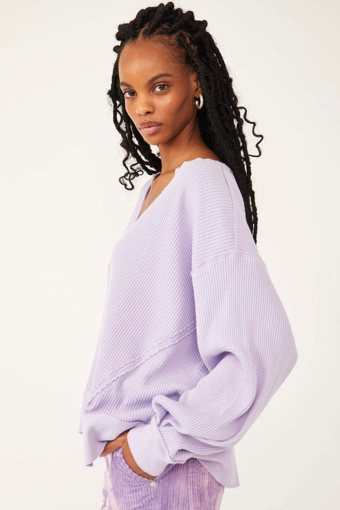 Free People- Buttercup Thermal - Luxe Lilac