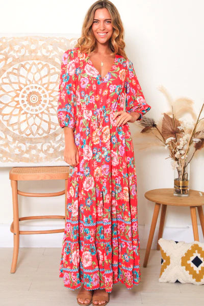 Elleflower - Adelle Dress - Coral Kiss