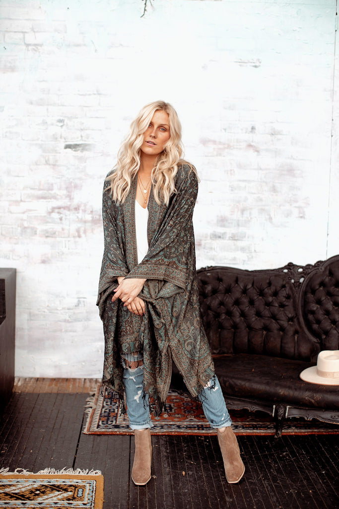 Aspen Kimono - TEAL