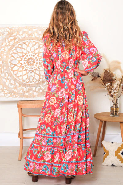 Elleflower - Adelle Dress - Coral Kiss