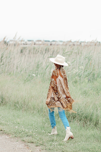 Lovers Land Burnout Lace - TOFFEE