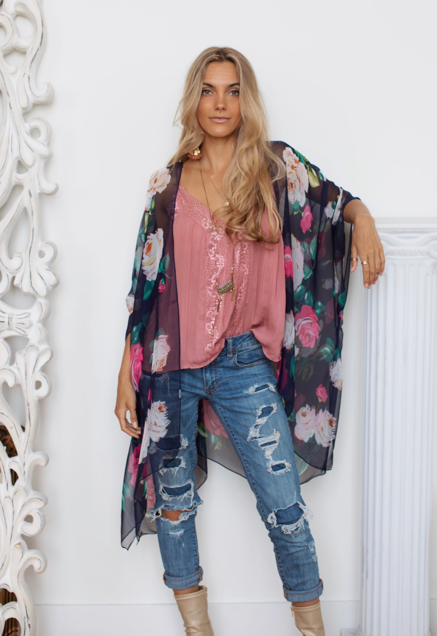 Spell Kimono - NAVY