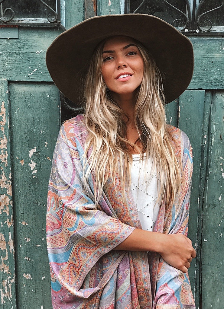 Willow Kimono -  Multi Dove