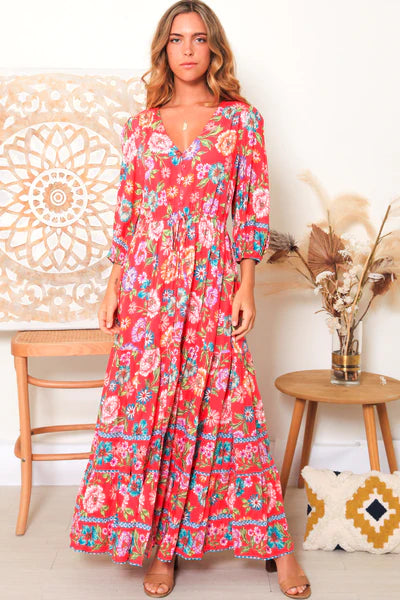 Elleflower - Adelle Dress - Coral Kiss