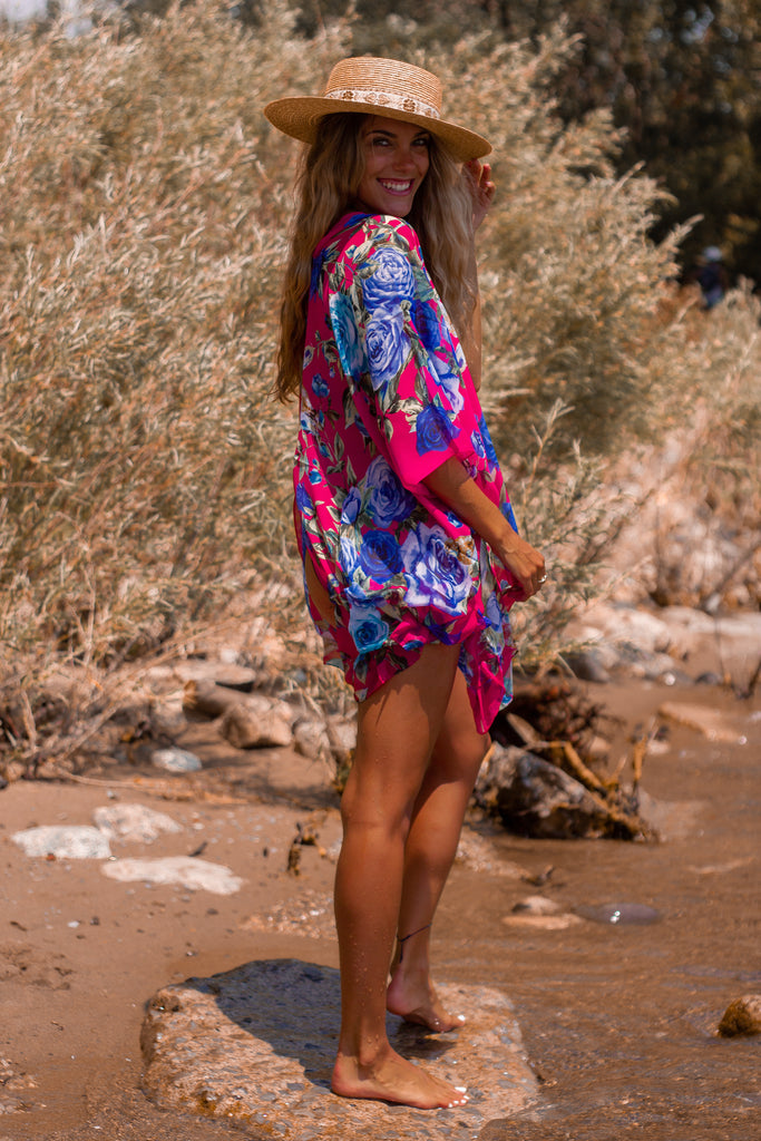 Rose Bush Kimono - B E R R Y