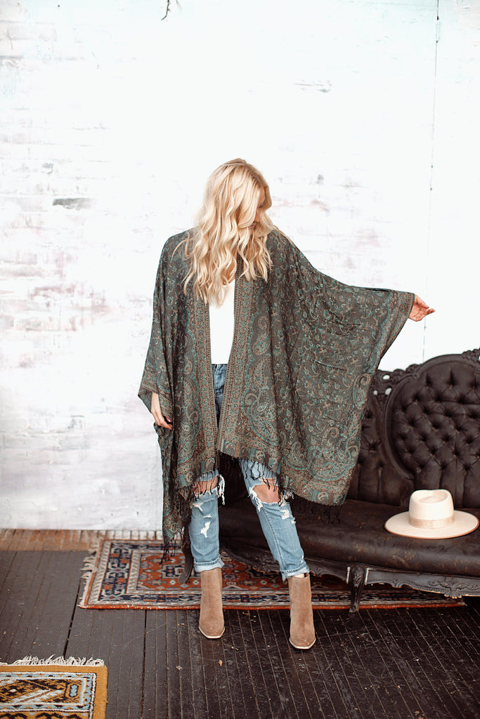 Aspen Kimono - TEAL